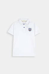The "Cool Dude" Signature Polo – Crisp White