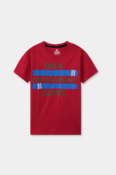 Boys Level Red T-Shirt