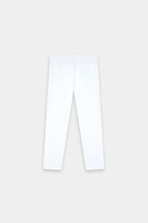 Clean White Classic Leggings For Girls