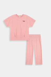 The "Spunky" Blush Pink Lounge Set