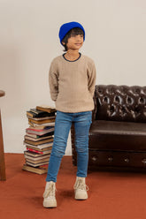Self Textured Skin Sweater For Boys