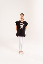 Girls Top Cute Cat