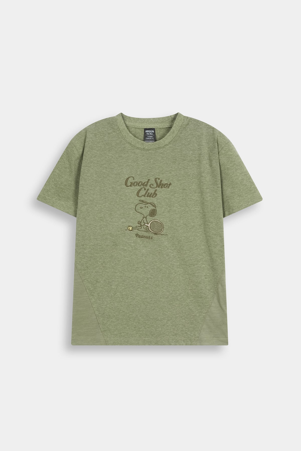 Boys' Heather Green  Tennis Club Cotton  Tee