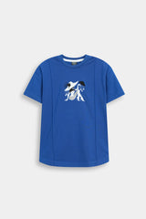 Kids’ Blue "Stylish  Lady" Graphic  Lounge Set