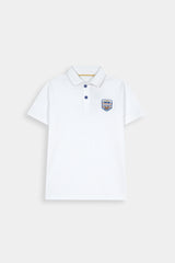 The "Cool Dude"  Signature Polo –  Crisp White