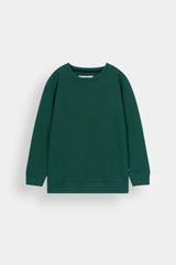 Kids Textured Quilted  Tracksuit -Green