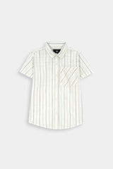 Sandstone Stripe  Smart Casual Shirt For Kids