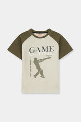 Boy Game Olive  Pair With Shorts