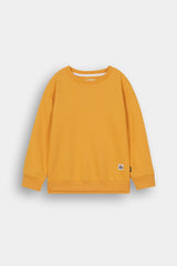 Kids Yellow Textured Jacquard Knit Tracksuit