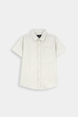 Off-White Stripe  Smart Casual Shirt For Kids
