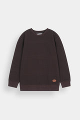 Kids Quilted Brown  Sweat-Shirt | Winter Cotton Outfit
