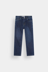 Kids Dark blue Straight Fit Pant