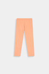 Soft Orange Classis  Legging For Girls
