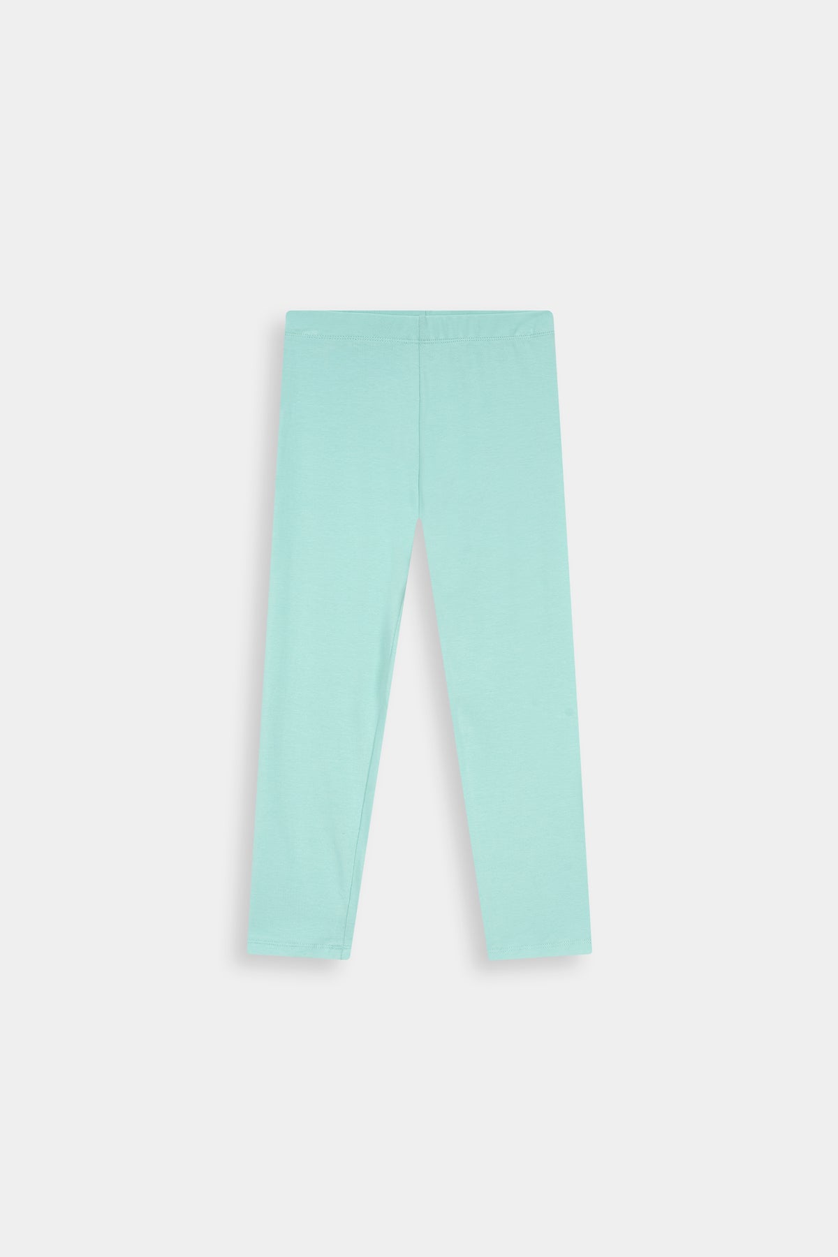 Aqua Blue Basic Legging For Girls