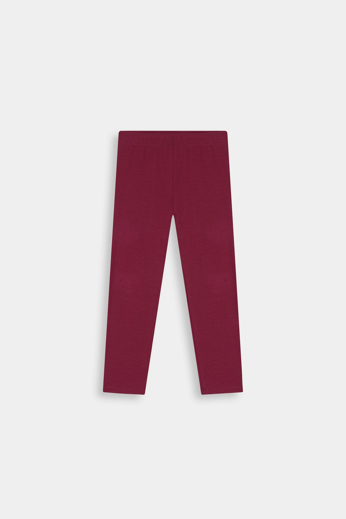 Deep Burgundy Basic Legging For Gilrs