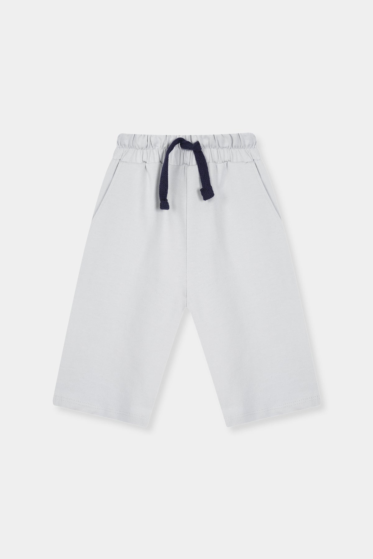Boys Light Gray Long Shorts