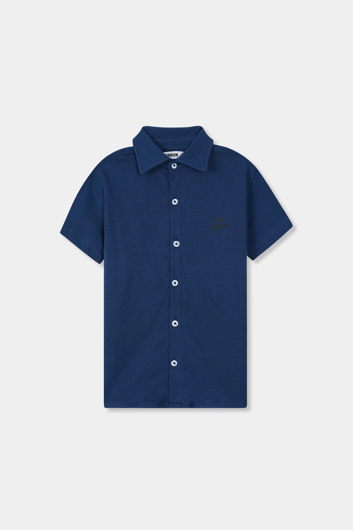 Boys Navy Casual Shirt Half Sleeve