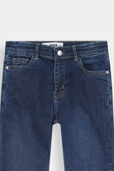 Kids Dark blue Straight Fit Pant