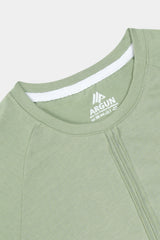 Girl Top Shirt Green with Printed Butterfly