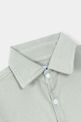 Boys Gray Casual  Shirt Half Sleeve