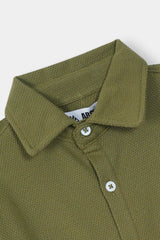 Boys Olive Casual  Shirt Half Sleeve