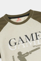 Boy Game Olive  Pair With Shorts