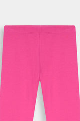 Tea-Pink Classic Legging For Girls