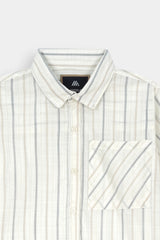 Sandstone Stripe  Smart Casual Shirt For Kids