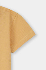 Boys Yellow Casual Shirt Half  Sleeve