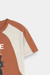 Little Rider Contrast Tee "Live to Ride" Graphic Raglan