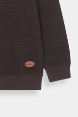 Kids Quilted Brown  Sweat-Shirt | Winter Cotton Outfit