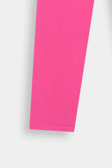 Tea-Pink Classic Legging For Girls