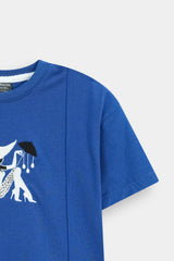 Kids’ Blue "Stylish  Lady" Graphic  Lounge Set