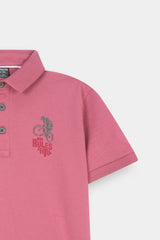 Boys' "Rules the Hill"  Mountain Bike Polo – Dusty Rose