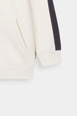 Zipper Charcaol Linen Off White Kids Fleece Tracksuit – 100% Premium Winter Fleece