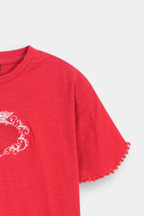 Sweet Heart Top  (with Decorative  Sleeves)