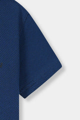 Boys Navy Casual Shirt Half Sleeve