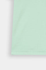 Kids' Argun Athletic  Polo – Sage Mint  with Graphic Chest  Detail
