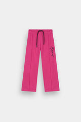 Soft DK-Pink Loungewear Set - Butterflies & Ruffled Shoulders