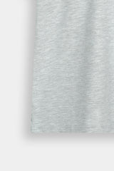 Boys’ Short-Sleeve  Polo with Logo Patch – Grey