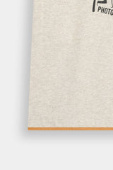 Kids' Mustard and  Grey Color-Block Tee  with Cargo Shorts