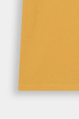 Mustard Yellow  "Best Dad Ever" Polo  Shirt For Boys