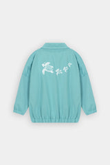 Girls Polo Color Turtle Printed Aqua  Track Suit