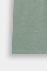 Kids' Sage Green  Striped Texture  Henley Shirt