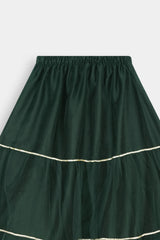 Girls' 3-Piece  Emerald Green  Lehenga Choli Set