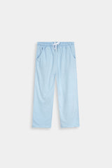Light Blue Kids’ Athletic Lounge Set with Bear Print