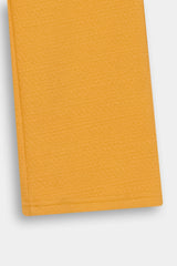 Kids Yellow Textured Jacquard Knit Tracksuit