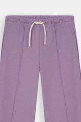 Girls Polo Color Palm Tree Printed Purple Track Suit