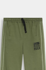 Marvel Hulk Smash Two-Piece Activewear Set - Olive Green