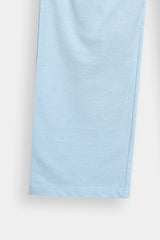 Light Blue Kids’ Athletic Lounge Set with Bear Print